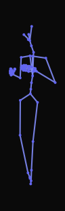 A forward facing person starts jogging towards the right back diagonal and then raises their right arm to the right side, with their head turned right.