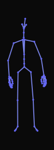 A person scratches the neck, then continues standing idle while slightly sliding the left foot with a curved posture.