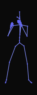 A fighter blocks an incoming strike by raising both forearms in a high guard position