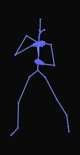 A fighter rolls to the right to dodge a low attack, tucking and recovering to stance