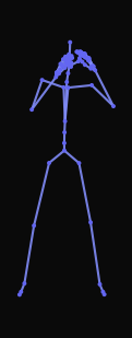 A fighter lunges forward with a powerful two-handed overhead strike as if wielding a weapon