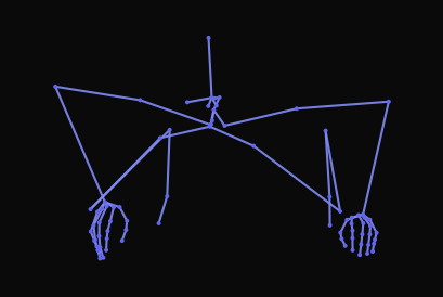 A person kneels down to move into a prone position, swings their head, and then waves.