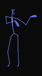 The person performs wednesday dance as a triumph move.