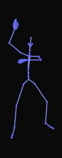 A person is performing the ride the pony dance move while lifting their legs one by one as a victory celebration and then stops dancing.