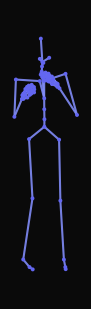 A person cowers with arms wrapped around themselves, shrinking down and trembling in fear