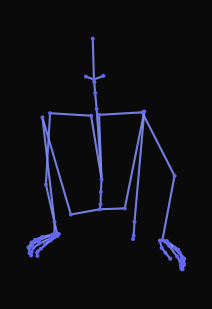A person lies down slowly from standing onto their back on the ground