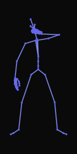 A person stretches both arms overhead, arches the back, and lets out a big yawn