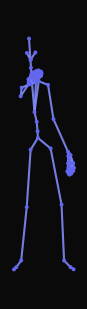 A person points decisively with their right index finger at something ahead