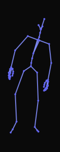 The person walks sideways to the right with their injured right leg and halts while facing forward.