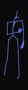 A person walks forward while holding their torso, kicks trash and keeps walking.