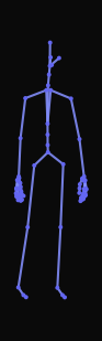 A person quickly jogs forward and stops and then turns to the left back diagonal and starts to walk.