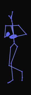 A person waves their right hand to their right, walks steadily towards their right diagonal, and then turns right and jogs forward with a fast pace.