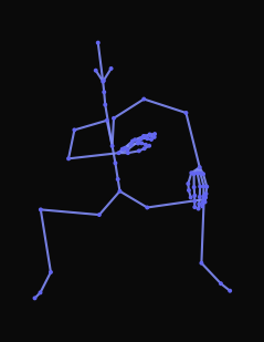 A person performs an energetic hip hop move with the hands and legs, then snaps into a crouched pose, tapping the ground with their hand before standing straight.
