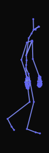 A person pivots 90 degrees to the left mid-stride without breaking walking rhythm