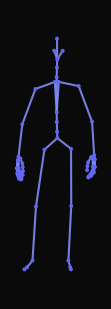 A person standing in a neutral position quickly holds their head with both hands and then raises their right hand closer to the face, lowers it, and stands still.