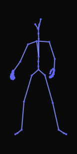 A person holding a crate with both hands at a medium level walks slowly sideways to the right in a crossover pattern and then stops to stand still.