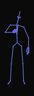 A person carefully hands a small object to someone in front of them at chest height