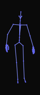 A person links arms with someone beside them and walks forward together