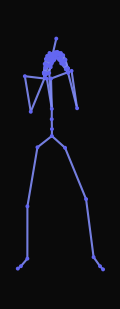 A person winds up and kicks a soccer ball hard with the right foot instep