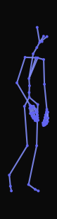 A person waves their right hand while facing left, then turns right to walk, stops briefly, and continues with short, steady steps in the right back diagonal while facing forward.