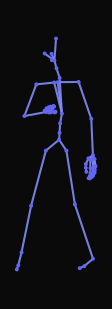 A person raises their right hand to open a door and walks diagonally to the right before quickly turning to the side and closing the door with their left hand.