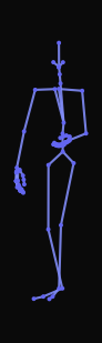 A person opens a door with their right hand, enters through it and turns back over their right shoulder to close the door and stand upright facing backwards.