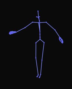 A person slowly walks forward on an edge, then turns over their right shoulder and continues walking before stepping off the edge and standing straight.