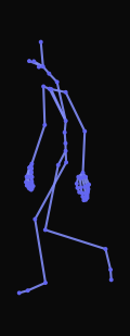 A person quickly turns right while extending an arm to wave, then turns forward and begins walking rightward in a circular motion. They then shift to walk in a forward-left diagonal.