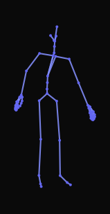 The person quickly walks forward, turns around, and raises their right arm. The person turns forward, again walks forward and then stops at a place to stand still.