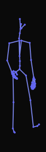 The person walks forward at a quick pace, then turns back and walks forward at a quick pace, then again turns back, and then raises their arms sideways.